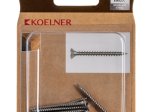 Medsraigčiai KOELNER, 3 x 40 mm, įleidžiama galva, nerūd. plieno A2, 14 vnt., PZ