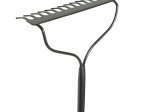Grėblys HERVIN GARDEN EASY 31732, 14 dantų, metalinis kotas, ilgis 1500 mm