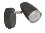 Kryptinis šviestuvas RABALUX Karen, LED, 1 x 4W, 230V, 3000K, 280 lm, IP20, metalas su plastiku, antracito sp., 80 x 100 x 130 mm, 6512