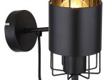 Sieninis šviestuvas RABALUX Dimitri, E27, 1 x 40W, 230V, IP20, metalinis, juodos sp., 100 x 220 x 190 mm, 3123