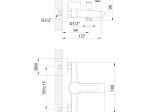 Vonios maišytuvas INVENA LAMIA, spl. juoda, BW-74-004-A