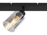Kryptinis šviestuvas GLOBO Hadera, E27, 3 x 40W, 230V, dūmų sp. stiklas, 470x90x215 mm