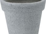 Lauko vazonas, cementinis, pilkos sp., 45 x 45 x 40 cm.