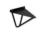 Lentynos laikiklis DOMAX HOME, WFG 185 C, spl. juoda, 185x185x4 mm, DMX 520135