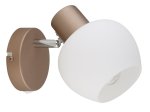Kryptinis šviestuvas GLOBO Eileen, E27, 1 x 40W, 230V, kavos sp., 125x150x160 mm