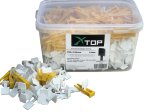 Plytelių išlyginimo sistema XTOP, 1,5 mm, inkarų 700 vnt, pleištų 100 vnt., pleištų aukštis 5-14mm