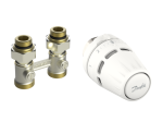 Radiatorių termostatų komplektas DANFOSS, H, tiesus, Regus, M30x1.5 + RLV-KB, 1/2" S, 013G5275/015G5308