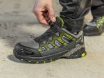 Darbo batai HOGERT WORKWEAR Paglau lace system, S1PS SR FO, juoda-žalia spalva, 44 dydis, CE