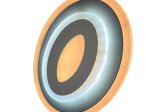 Lubinis LED šviestuvas AVIDE Olive mini, 3 rėžimai, 19W,  3180lm, apšvietimo kampas 120°, 40x210x210 mm, AT-7725