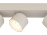 Kryptinis šviestuvas GLOBO Rae, LED, 3 x 6W, 480lm, 3000K, pilkos sp., 330x72x120 mm