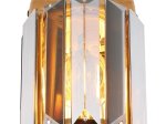 Kryptinis šviestuvas GLOBO Run, E14, 1 x 40W, 230V, aukso sp., 90x167x150 mm