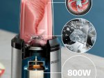 Kokteilių plaktuvas PHILIPS 5000 ProBlend Plus, sidabro/juoda