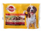 Šunų ėdalo rinkinys PEDIGREE Adult, maišeliuose, 4vnt x 100g