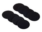 Kabliukų ir kilpučių tvirtinimo padukai FIX-O-MOLL Power, klijuojami, D45mm, 4vnt., juoda sp.