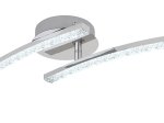 Lubinis vonios šviestuvas GLOBO Jules, LED, 12W, 230V, 3000-4000-6000K, CCT, 720lm, chromo spalvos, akrilo krištolo skaidrumas, atminties funkcija, IP44, 590 x 120 x 105 mm