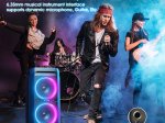 Kolonėlė W-KING T11, 100W, 15600mAh 3.7V / 10.8V 5200mAh talpos baterija, nešiojama, bevielė, IPX6, 30 metrų Bluetooth 5.0 pasiekiamumas