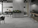 Akmens masės plytelės BUENO EURO MADRID Nexo Steel, 60 x 120 cm, 1,440 m2/dėž., rektifikuotos, "punch carving", glazūruotos, spl. Pilka