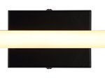 Pakabinamas LED šviestuvas GLOBO Kirina, 6W, 3000K, 230V, 540lm, 342 x 70 x 56 mm, juodos sp.