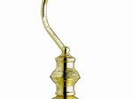 Stalinis šviestuvas GLOBO Antique, E27, 1 x 60W, 230V, su jungikliu, stovas žalvario spalvos, gaubtas žalios spalvos, 250 x 190 x 360 mm, 2491