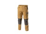 Kelnės HOGERT WORKWEAR Edgar, 97% medvilnė, 3% elastanas, smėlio spalva, L (52) dydis, CE
