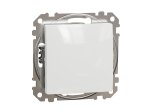 Jungiklis SCHNEIDER 10-1-Sdd111107, SEDNA Design, 1 klavišo, įleidžiamas, kryžminis, baltos spalvos, 10A 250V