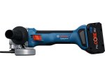 Akumuliatorinis kampinis šlifuoklis BOSCH Professional, GWS 18 V-8, 18 V, maks. disko skersmuo 125 mm, komplekte 2 x 5,0 Ah akumuliatoriai ir kroviklis, lagaminas, 06019N9003
