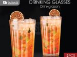 Stiklinės, 350 ml, 2 vnt.