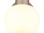 Kryptinis šviestuvas GLOBO Eileen, E27, 1 x 40W, 230V, kavos sp., 125x150x160 mm