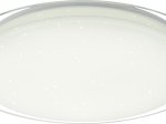 Lubinis LED šviestuvas GLOBO Optima, 30W, 230V, 2200 lm, 3000/4000/6500K, su pultu, dimeriuojamas, baltas metalas, chromas, 460 x 85 mm, 41310-30