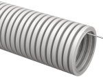 Gofruotas vamzdis MINBUD, D20mm, su viela, pilkos spalvos, 320 N, RKGLp20, 25m