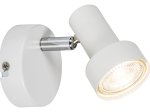 Kryptinis šviestuvas RABALUX Konrad, GU10, 1 x 50W, 230V, IP20, metalinis, baltos sp., 90 x 90 x 110 mm, 5354