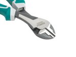 Šoninio kirpimo replės TOTAL, sustiprintos, Cr-V, 30% efektyvesnės, 180 mm., THT27716S