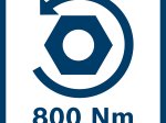 Akumuliatorinis veržliasukis BOSCH Professional GDS 18V-450 HC, 18 V, komplekte 2 x 5,0 Ah akumuliatoriai ir kroviklis, lagaminas, 06019K4003