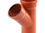 Lauko nuotekų trišakis MAGNAPLAST PVC KG, DN160/160/87°
