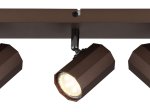 Kryptinis šviestuvas GLOBO James, GU10, 3 x 25W, 230V, matinės bronzos spalvos, 390 x 60 x 145 mm