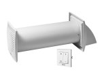 Sieninis rekuperatorius EUROPLAST E-Extra, D100 mm, su sieniniu jungikliu, EER100S