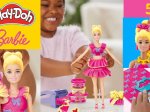 Plastilino žaidimų rinkinys PLAY-DOH Barbie, „Raukinukai ir kaspinėliai“