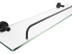 Lentynėlė BA-DE Carbon, 59 x 18 cm, stiklas, juoda, CKB-7412 99