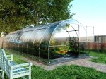 Šiltnamis KLASIKA Tube, 24 m2, 4 mm polikarbonatinė danga, 3 x 8 m, arkos formos