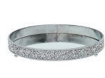 Padėkliukas dekoravimui - žvakidė 4LIVING Glitter, veidrodinis, skersmuo 20,5 cm