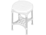 Dušo kėdė KID-MAN Ringashg, apvali, su padėklu, balta