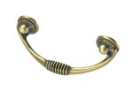 Baldų rankenėlė antik HETTICH, dengta žalvariu HS64mm, 9157278
