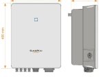 Hibridinis fotovoltinis AC/DC inverteris SUNGROW SH6.0RT-V11, 6 kW, 3 fazių, IP65, 2 MPPT jungtys, "ON grid", komplekte energijos matuoklis