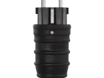 Kištukas EMOS P0050, su įž., guminis, IP44, 3680 W, 250 V~/16 A maks., juodos sp.