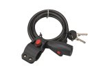 Dviračio spyna THIRARD Twisty, 2 raktai, d-8 mm, 1500 mm, 392069