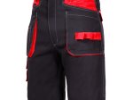 Darbo šortai LAHTI PRO, 2XL dydis, juoda ir raudona spalva, CE