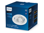 Montuojamas šviestuvas PHILIPS Pomeron, įleidžiamas, LED 3 W, 4000 K, dimeriuojamas, 210 lm, IP20, 15000 val., 90 mm skersmens