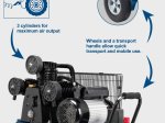 Stūmoklinis kompresorius SCHEPPACH HC550TC, 230V/100L