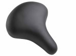 Dviračio balnelis SOFT LINE CITY, dirbtinė oda, juodas