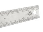 Kampinė liniuotė TOTAL, plotis 40 mm, storis 1,5 mm, ilgis 300 mm, TMT61126